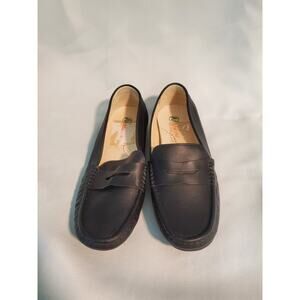 NATURINO Black Piacenza Leather Mocassin Loafers Size38.s68
